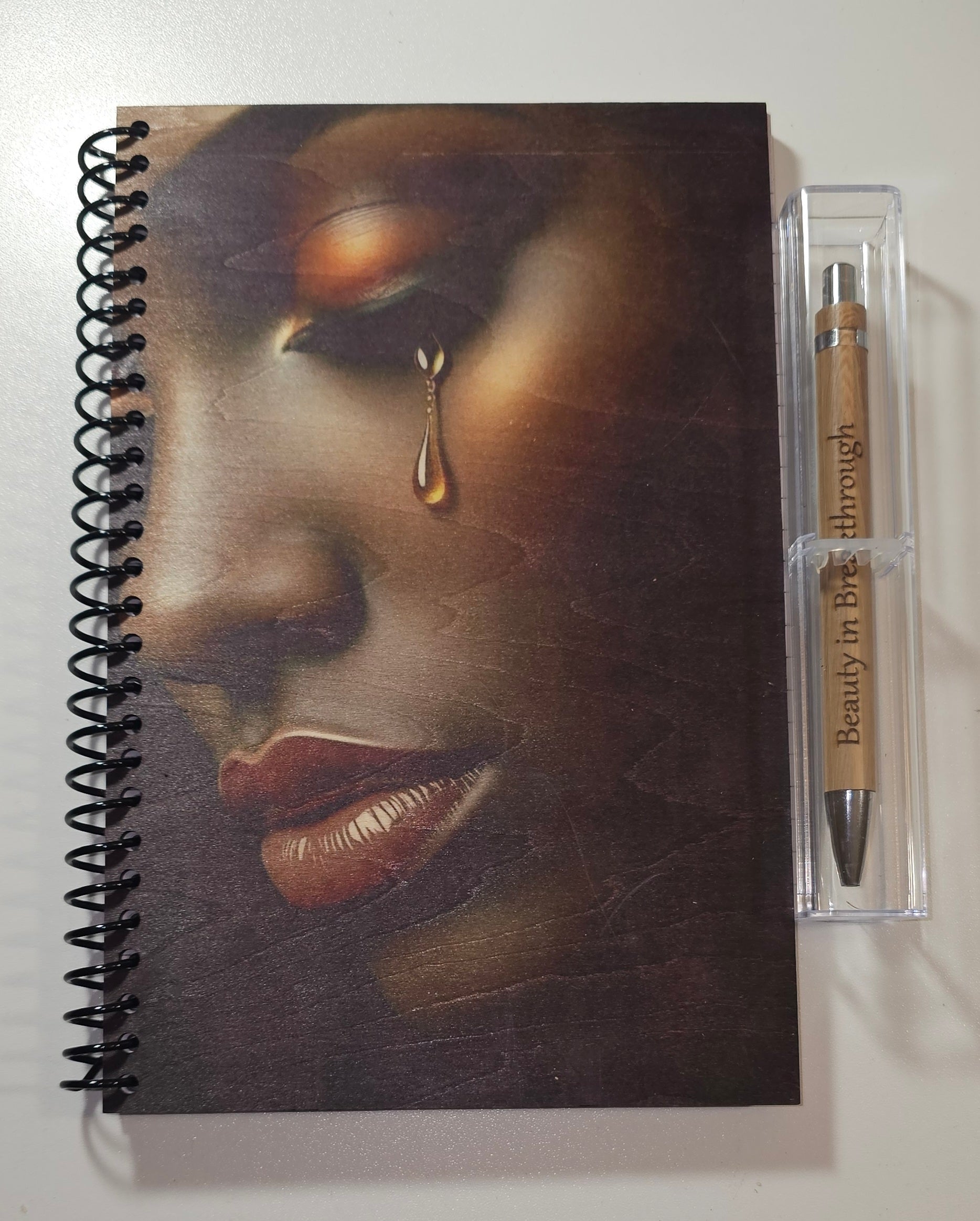 Wood-Covered Notebook & Pen Set (Beauty in Breakthrough)