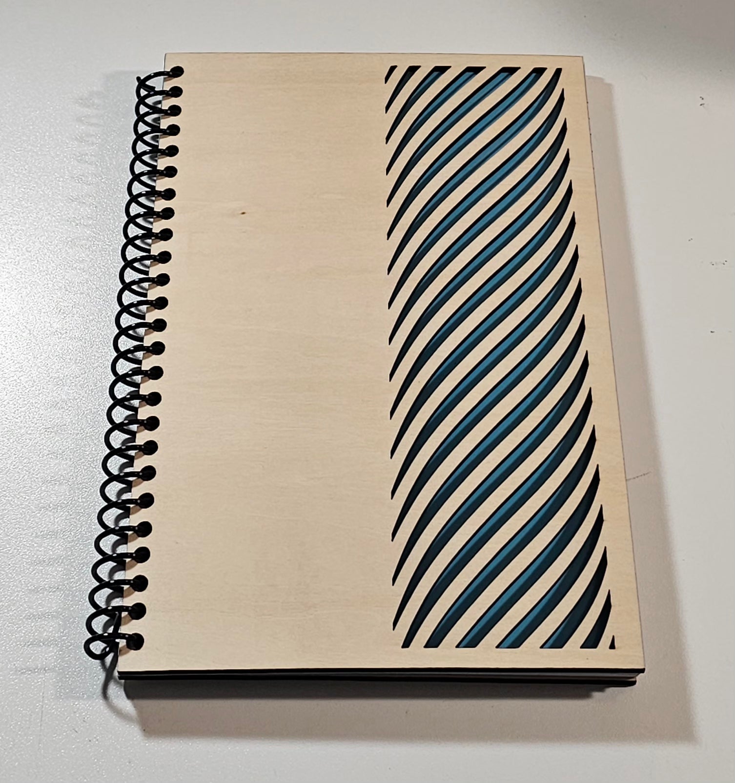 Wood cover notebook - Lines