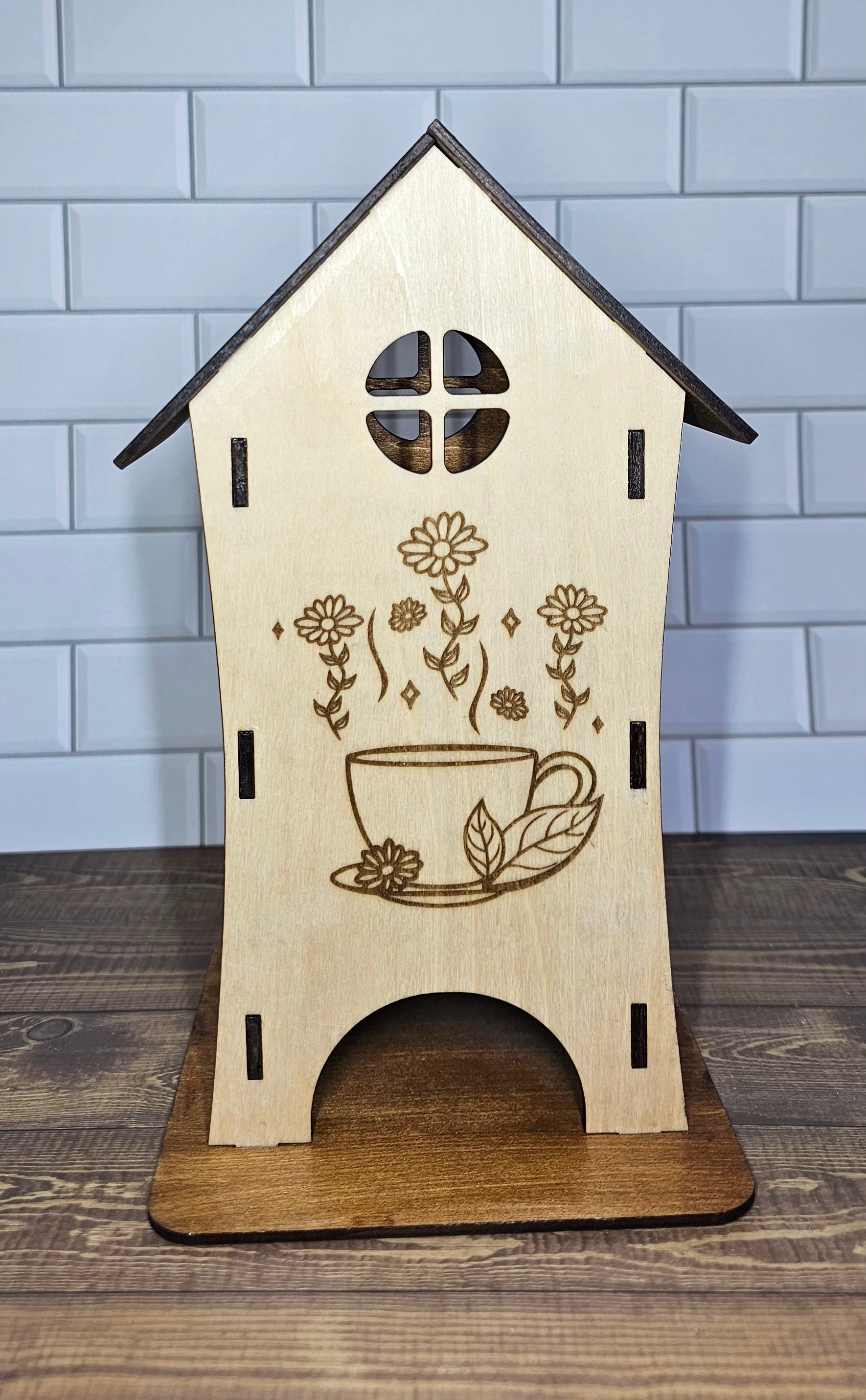 Tea Storage House - Steaming Cup