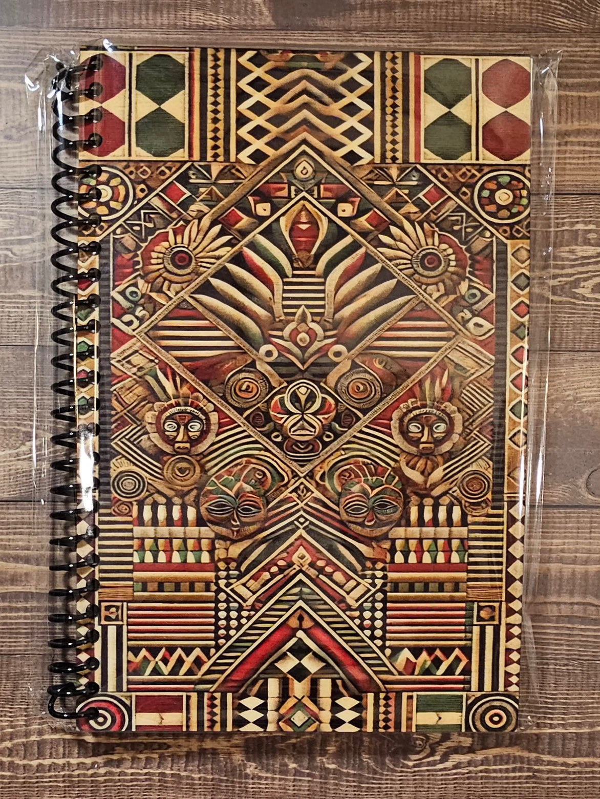 Wood-Covered Notebook - Pattern 0225