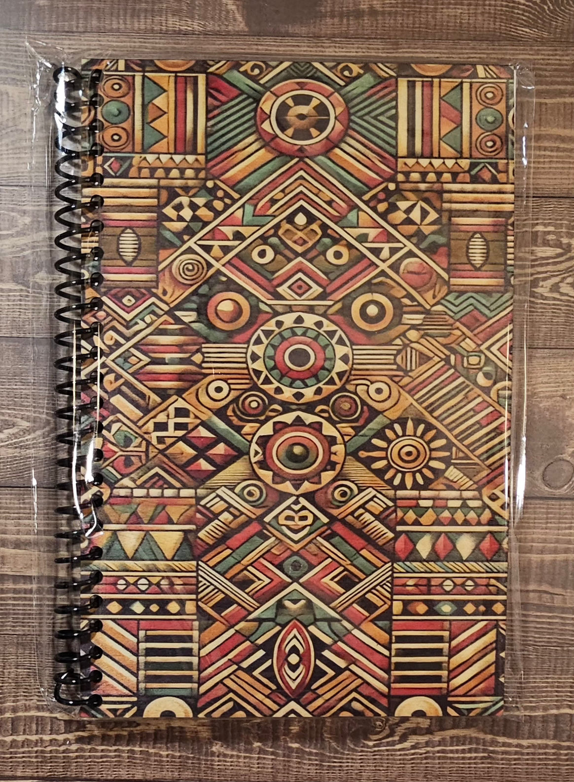 Wood-Covered Notebook - Pattern 0226