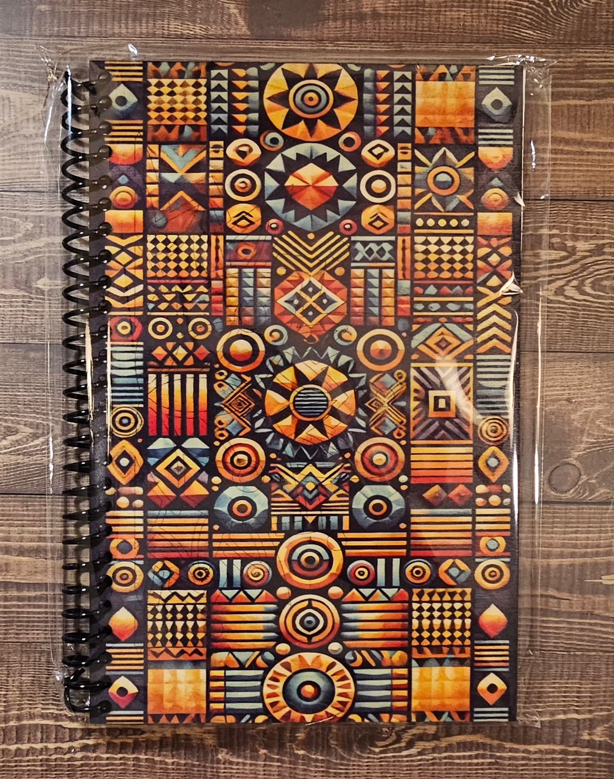 Wood-Covered Notebook - Pattern 0227