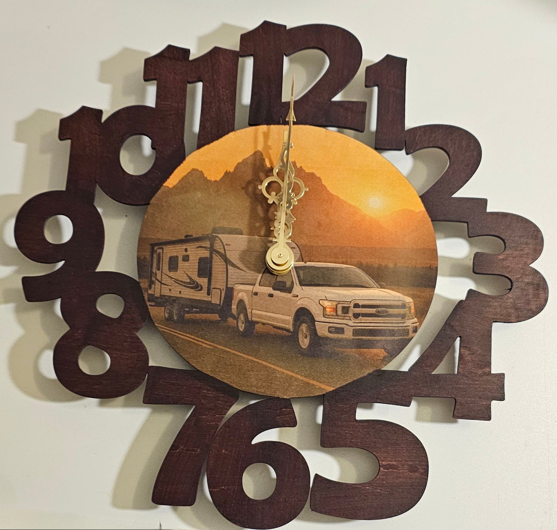 RV Sunset Clock