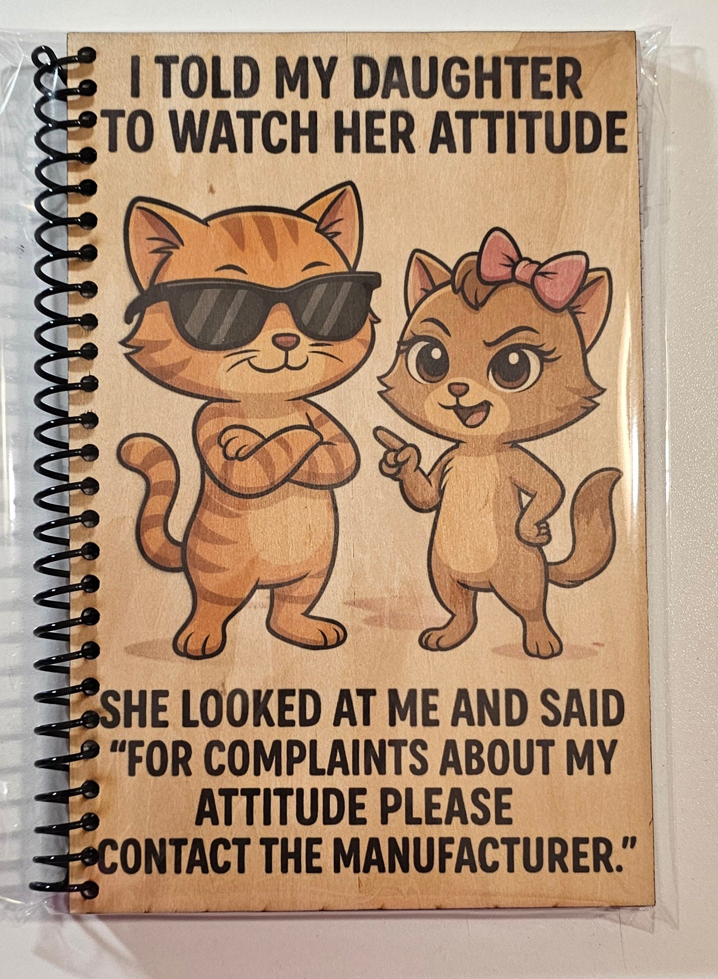 Wood covered notebook - See the manufacturer